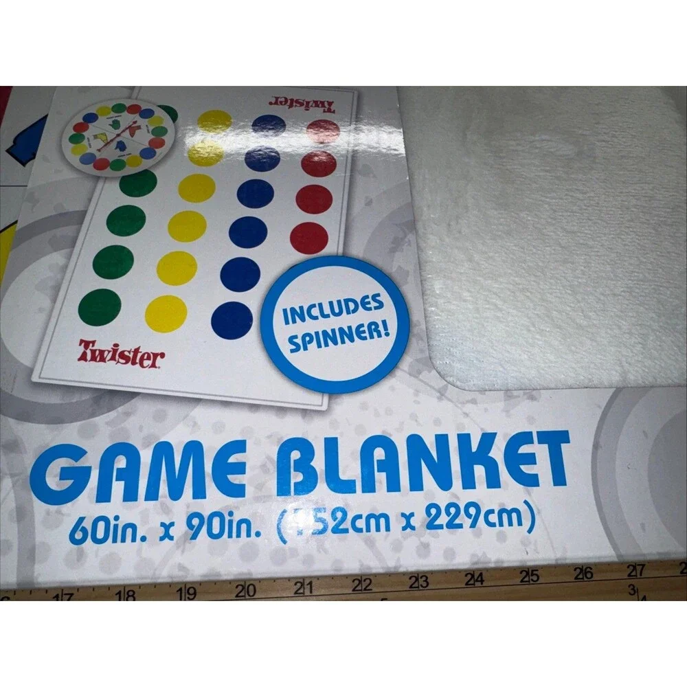 Hasbro Twister Game Blanket BRAND NEW 60
